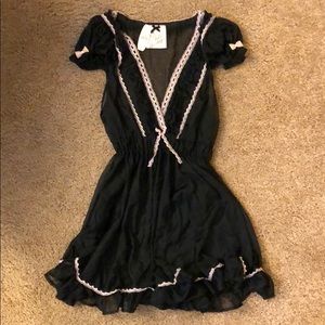 NWT Victoria’s Secret lingerie black sheer dress